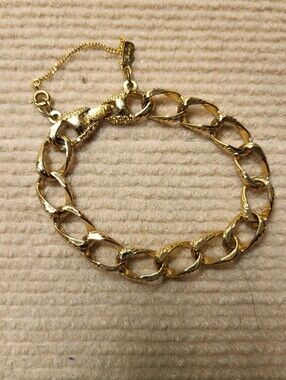 Monet Gold Twisted Link Bracelet
